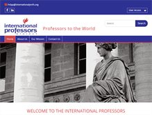 Tablet Screenshot of internationalprofs.org